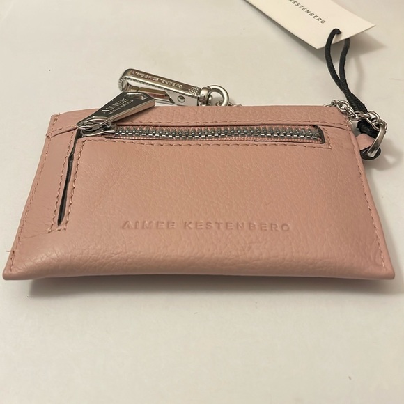 Aimee Kestenberg “ Ashley Pouch” Leather Wallet Clip in Tea Rose *NWT - Picture 5 of 12
